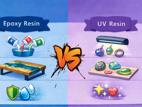 What Are the Differences Between Epoxy Resin and UV Resin?
