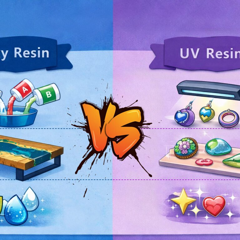 What Are the Differences Between Epoxy Resin and UV Resin?