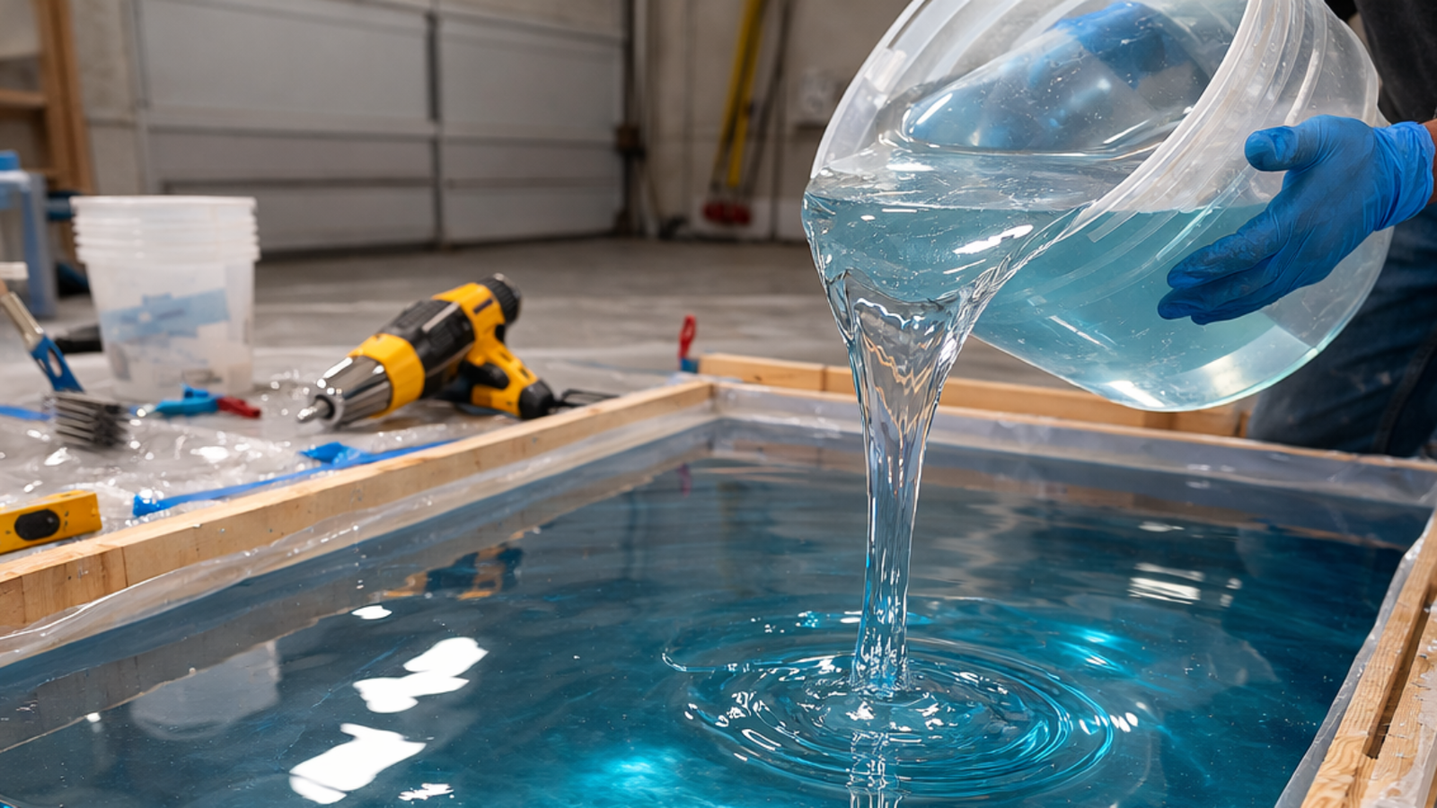 how to pour epoxy more than 2 inches deep？​