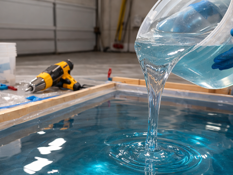 how to pour epoxy more than 2 inches deep？​