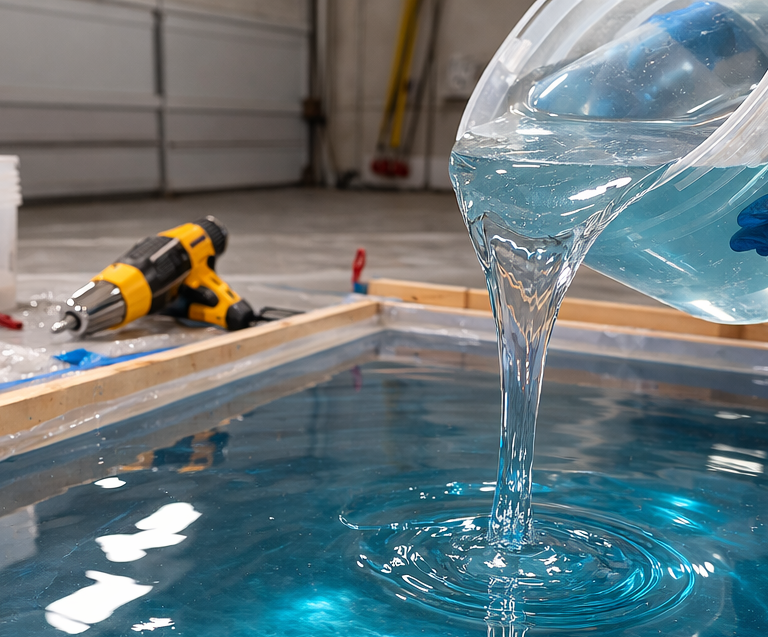how to pour epoxy more than 2 inches deep？​