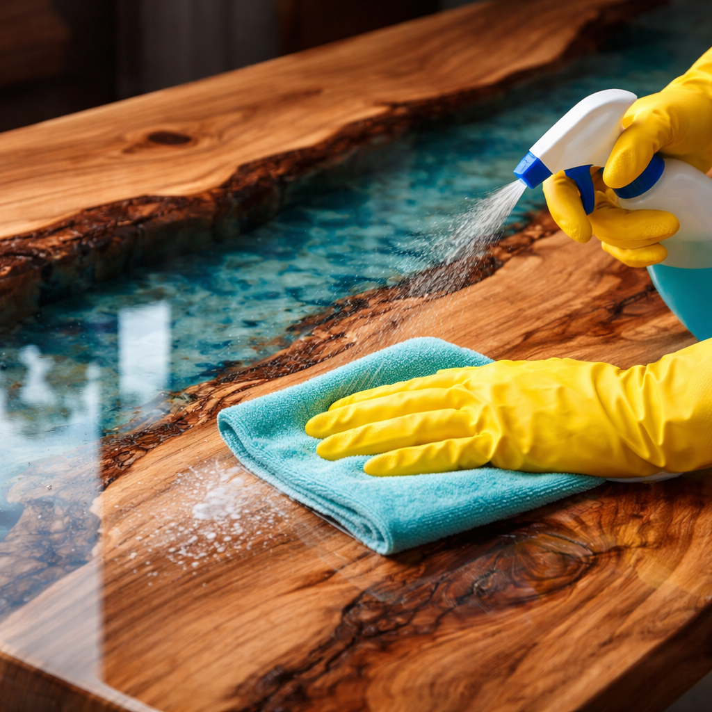 How To Clean Epoxy Table Top？