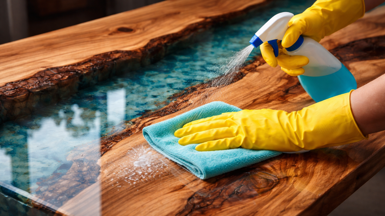 How To Clean Epoxy Table Top？