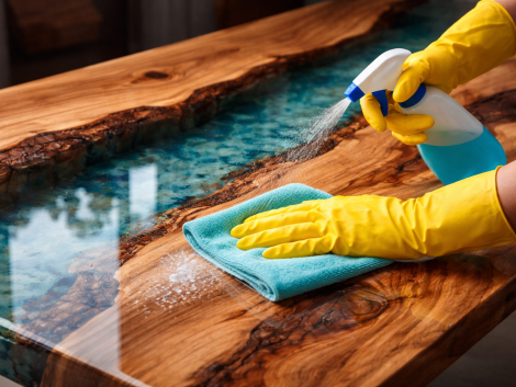 How To Clean Epoxy Table Top？