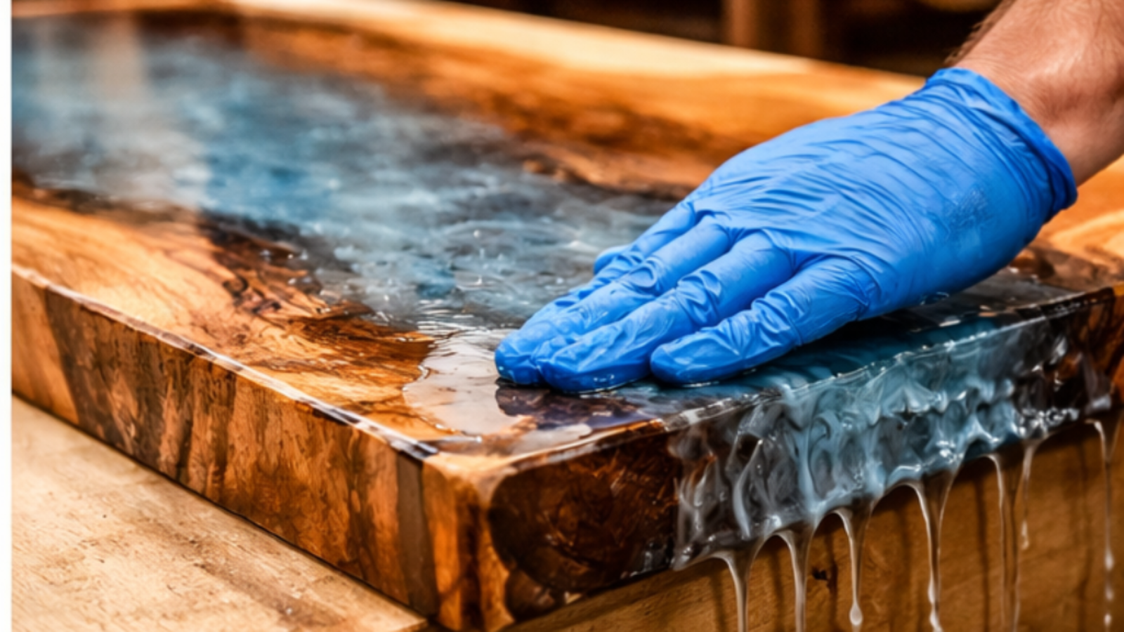How To Epoxy A Table Top And Edges​