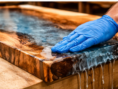 How To Epoxy A Table Top And Edges​