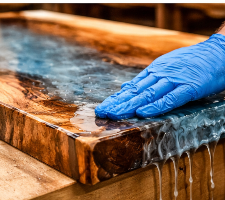 How To Epoxy A Table Top And Edges​