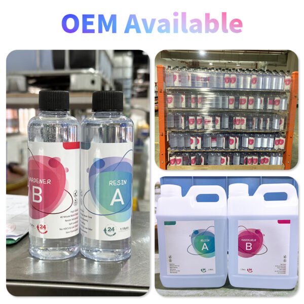 1:1 Ratio Epoxy Resin AB Glue High Transparent Crystal Clear