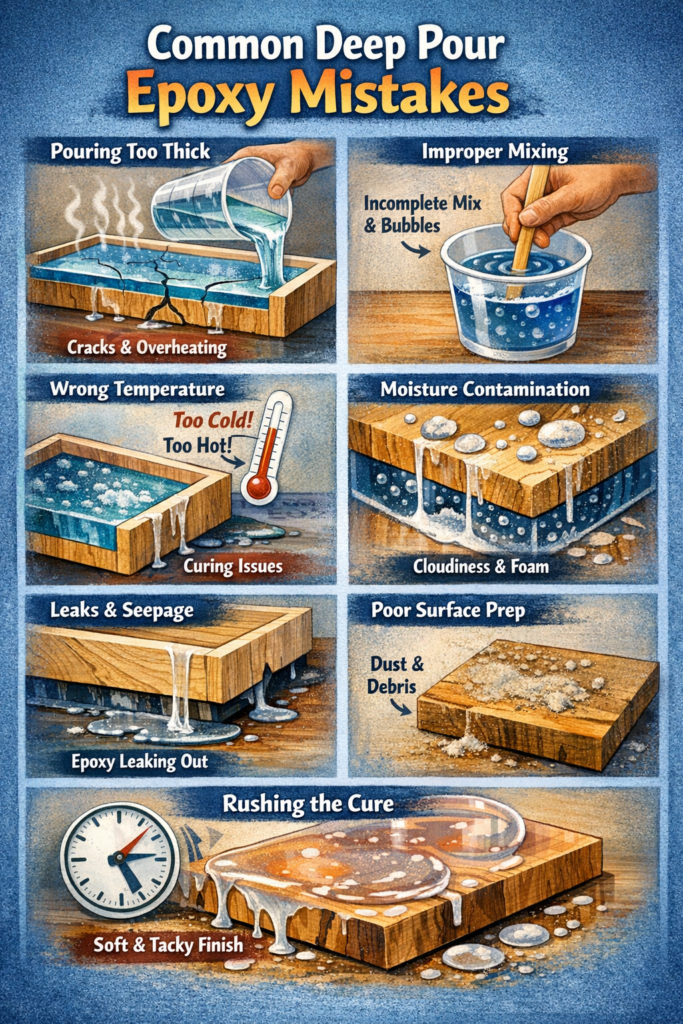 What Are Common Deep Pour Epoxy Mistakes