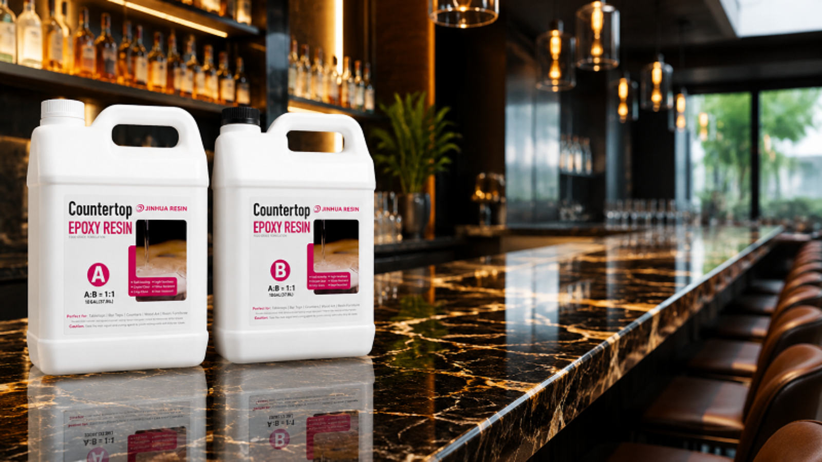 How To Bulk Refinish Restaurant & Bar Countertops With High Gloss Table Top Epoxy