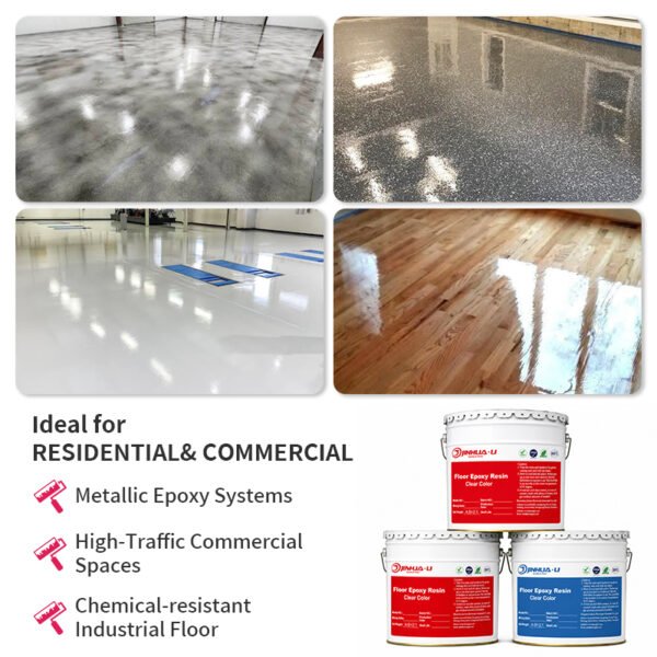 Clear Epoxy Floor Coating Manufacturer – High Gloss Industrial & Commercial Flooring (2)