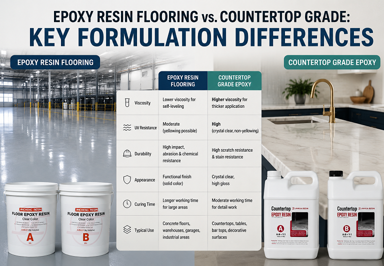 Epoxy Resin Flooring Vs. Countertop Grade