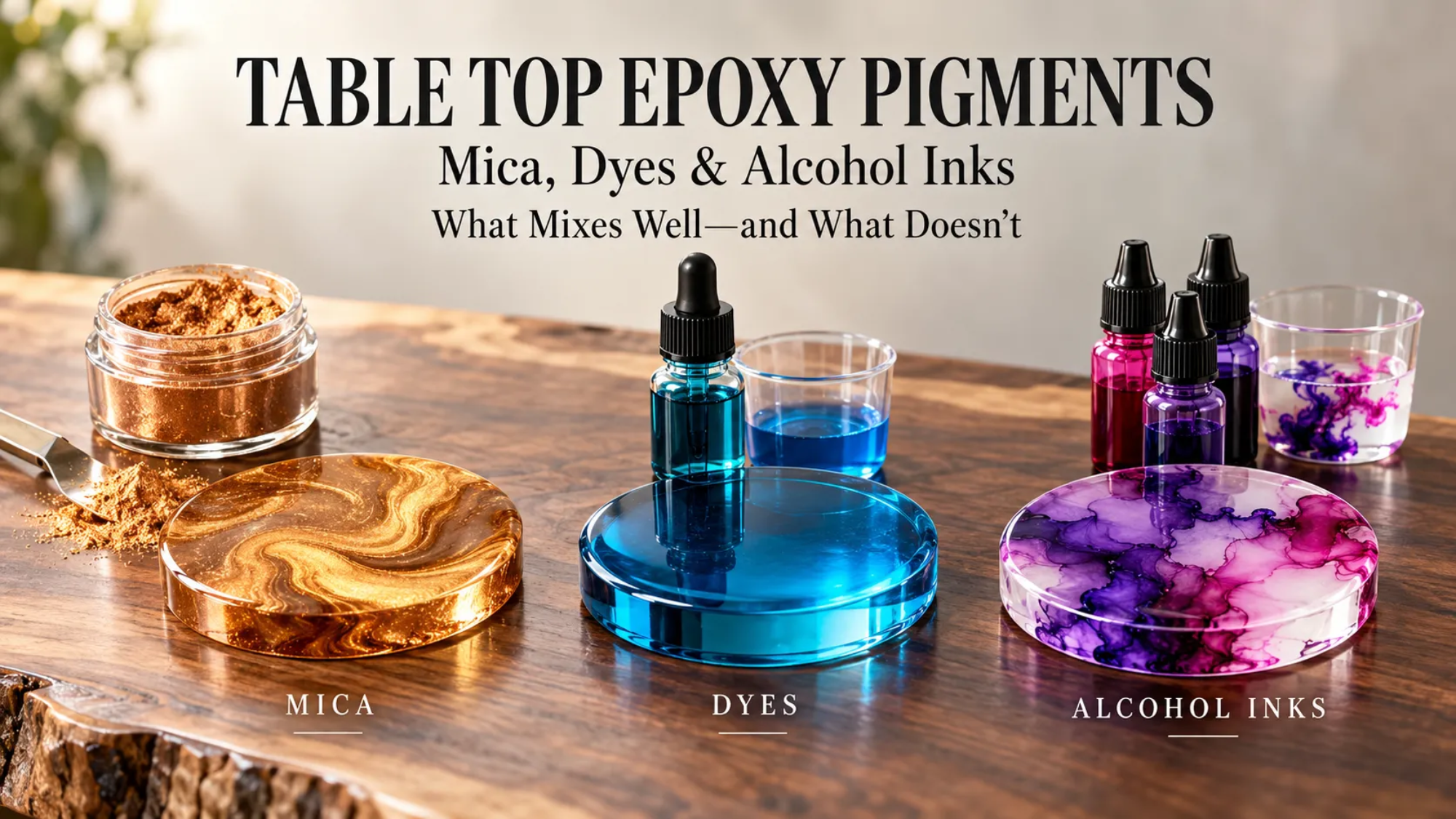 Table Top Epoxy Pigments